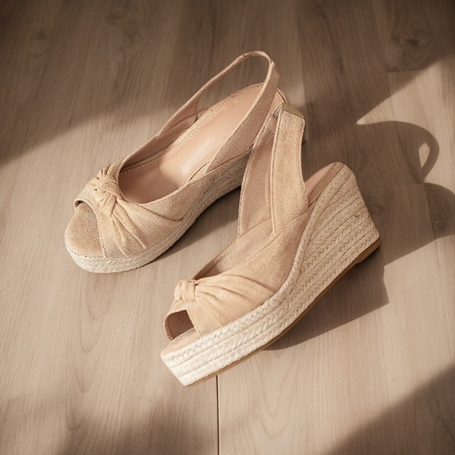 LIHUAMAO, alpargatas beige con - Wedge Espadrille Women reseña y precio