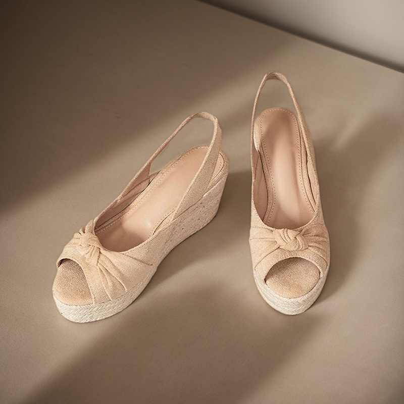 LIHUAMAO, alpargatas beige con - Wedge Espadrille Women reseña y precio